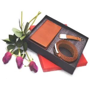 ست کیف چرمی، ساعت مچی و کمربند مردانه
